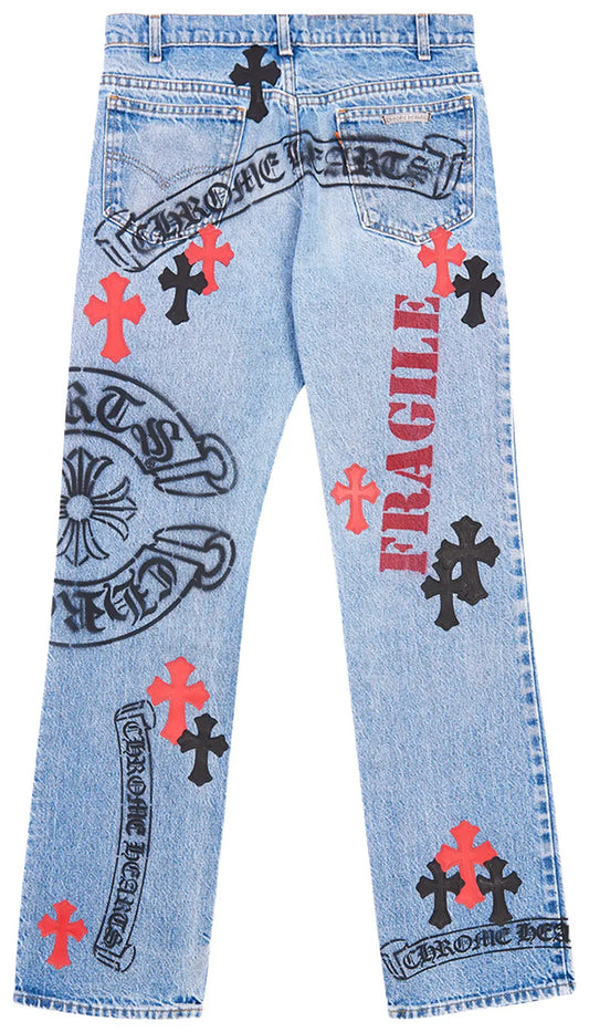Chrome Hearts Custom Stencil Denim 'Blue'